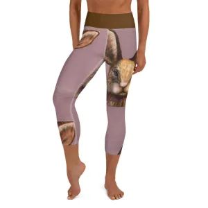 Capri Leggings in Lavender with Bunny