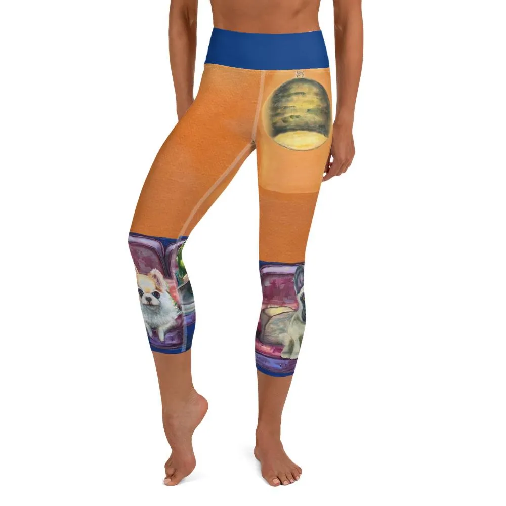 Capri Leggings "Salon Dogs"