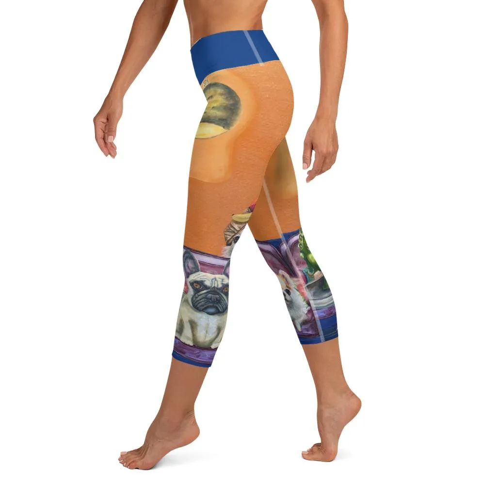 Capri Leggings "Salon Dogs"