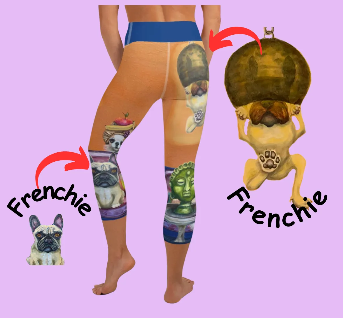 Capri Leggings "Salon Dogs"