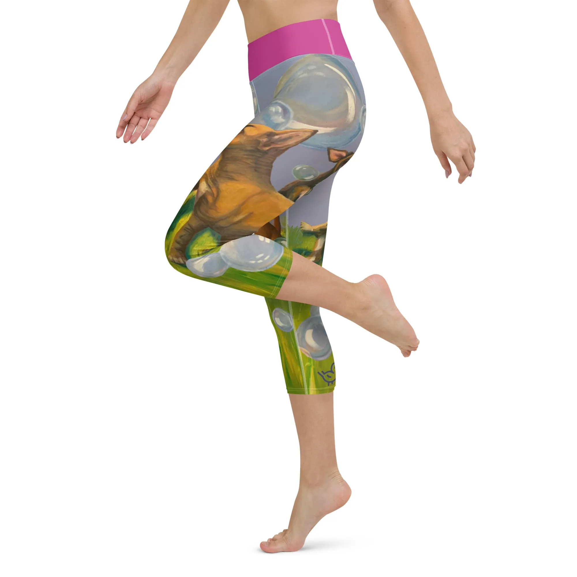 Capri Leggings with  Bull Terriers "Bubbles"