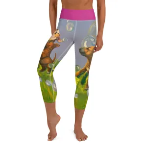 Capri Leggings with  Bull Terriers "Bubbles"