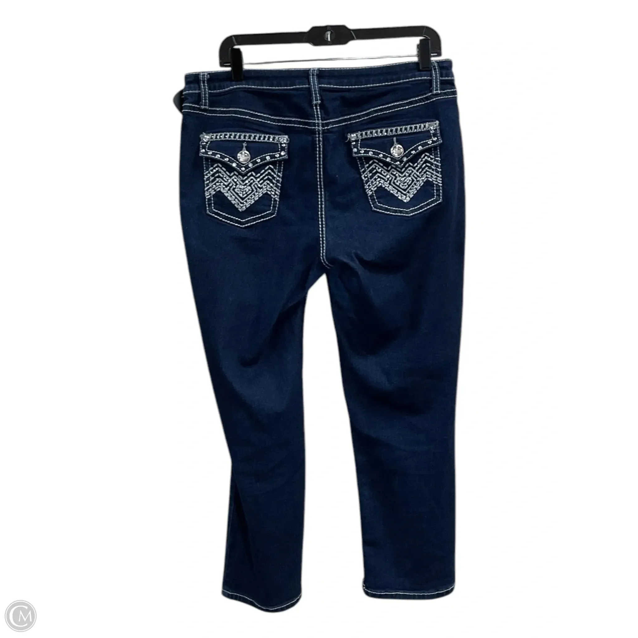 Capris By Apt 9 In Blue Denim, Size: 12