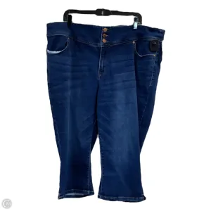 Capris By Lane Bryant In Blue Denim, Size: 24