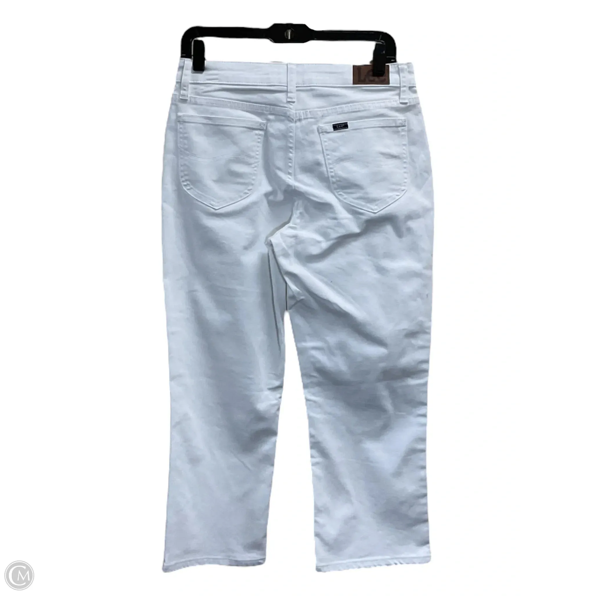 Capris By Lee In White Denim, Size: 8