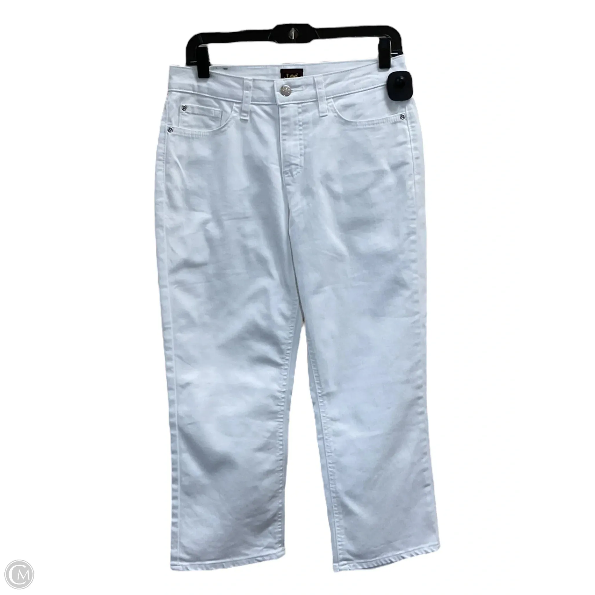 Capris By Lee In White Denim, Size: 8