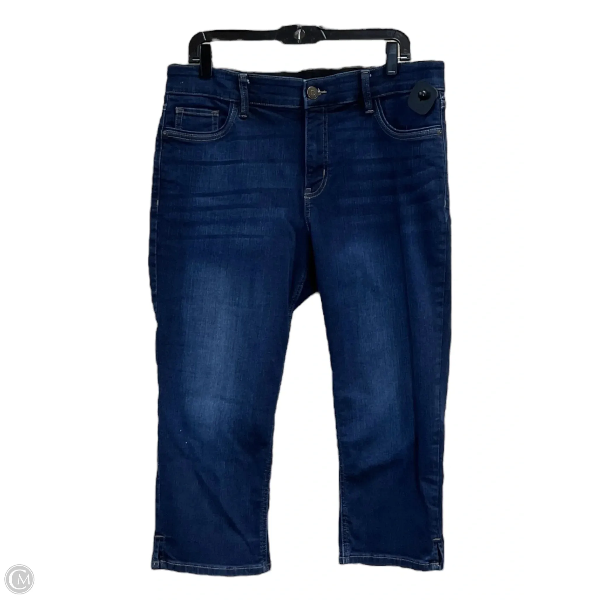 Capris By Liz Claiborne In Blue Denim, Size: 12