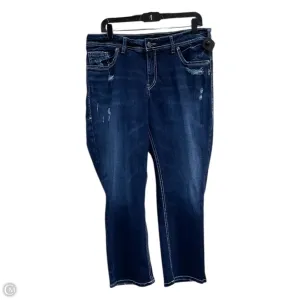 Capris By Silver In Blue Denim, Size: 16