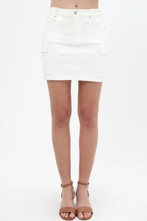 Cargo Cotton Span Mini Skirt