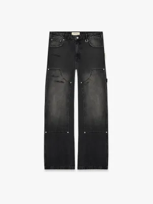 CARPENTER PANTS - WASHED BLACK