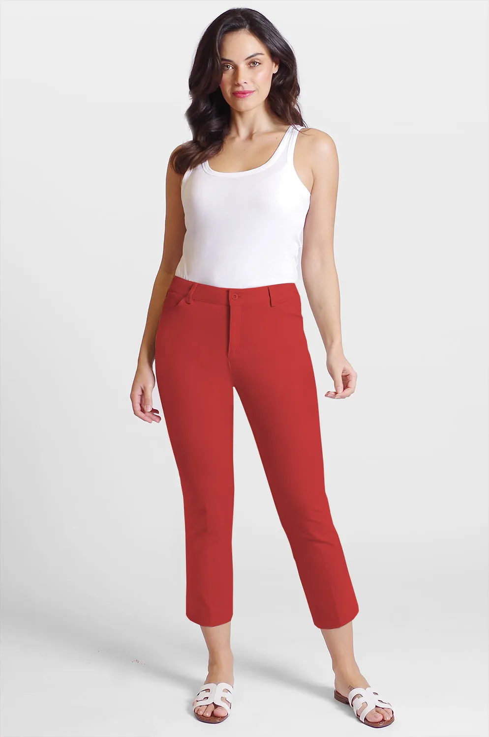 Casey Crop Jean - Blossom Twill - Fashion Colors: FINAL SALE