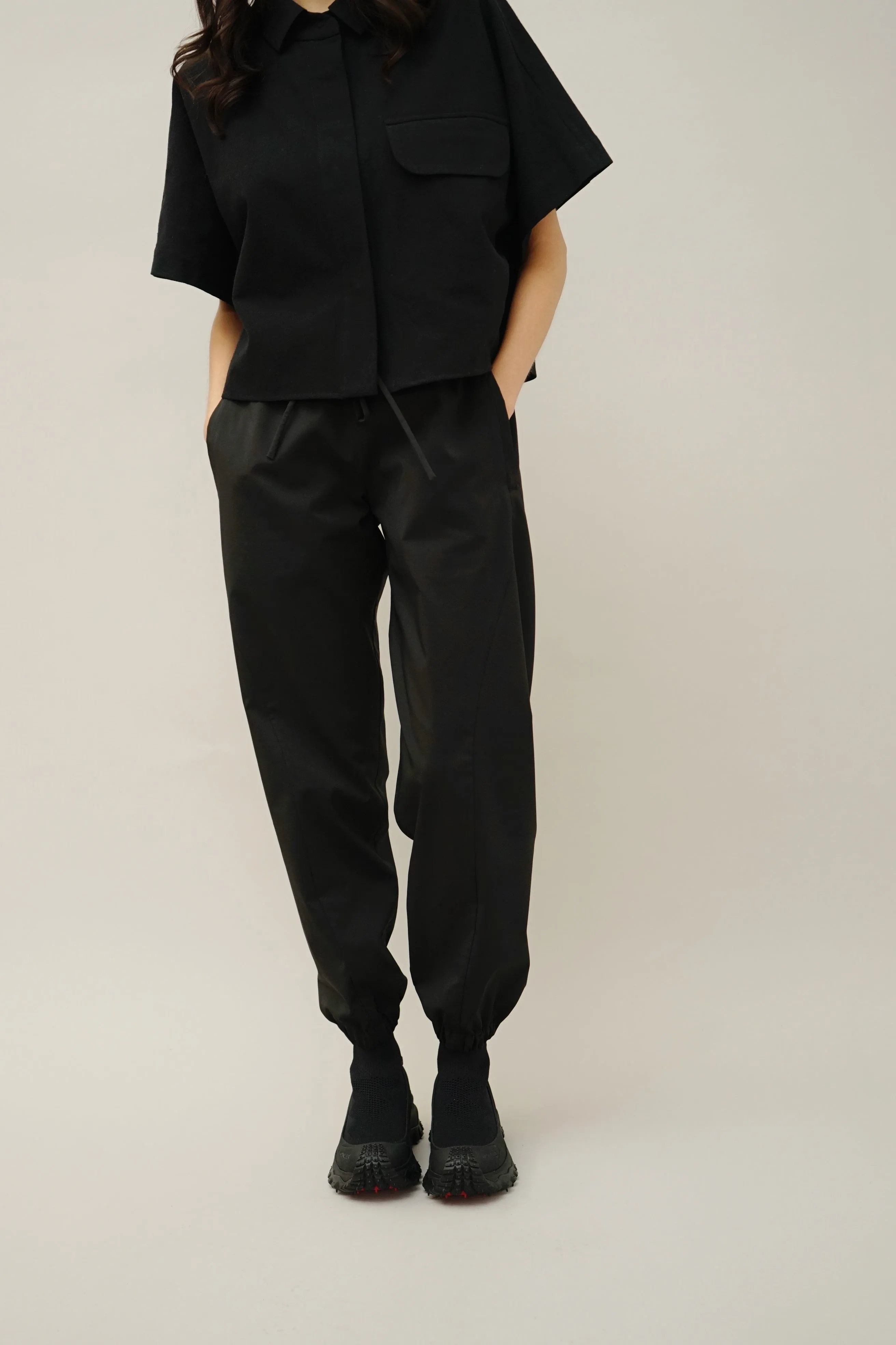 Cass Black Tech Waterproof Jogger