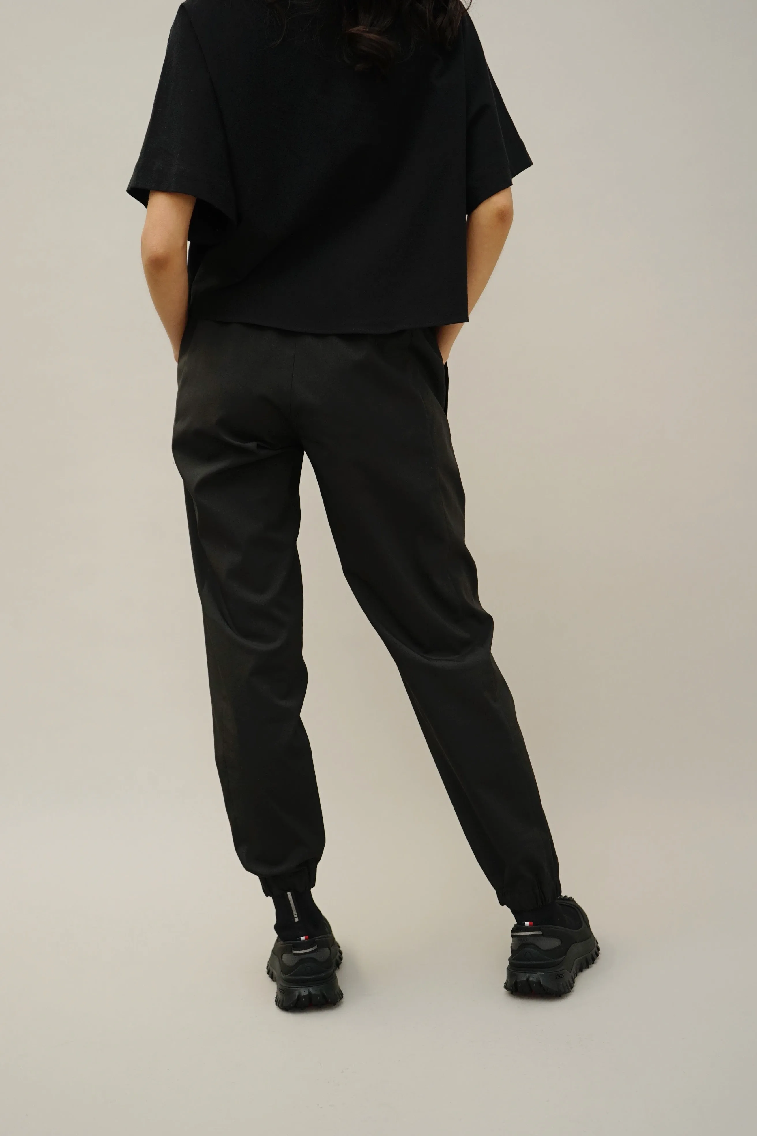 Cass Black Tech Waterproof Jogger