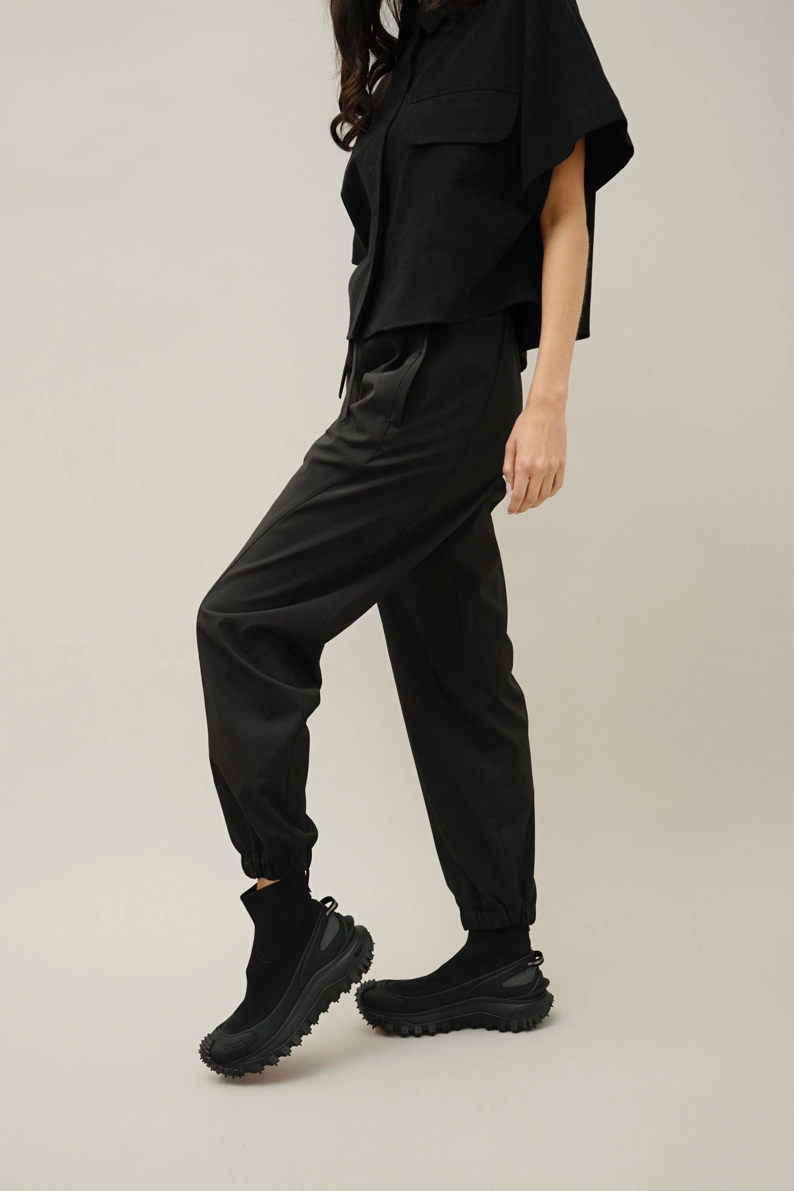 Cass Black Tech Waterproof Jogger