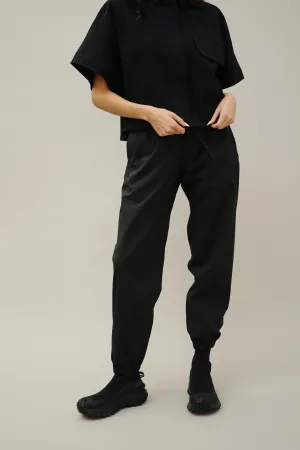 Cass Black Tech Waterproof Jogger