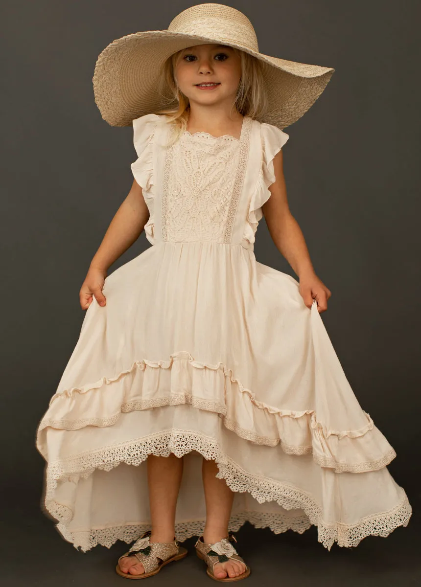 Cassia Dress in Ecru