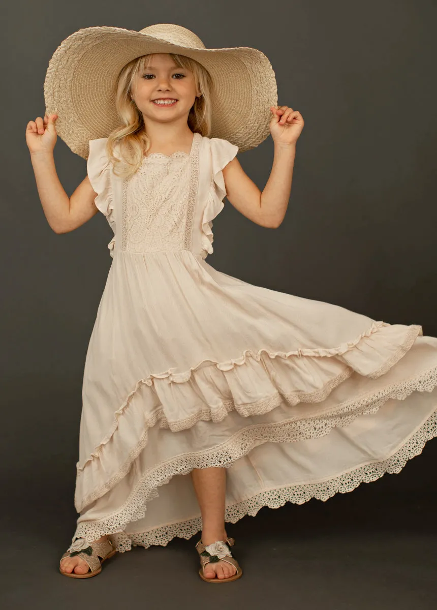 Cassia Dress in Ecru