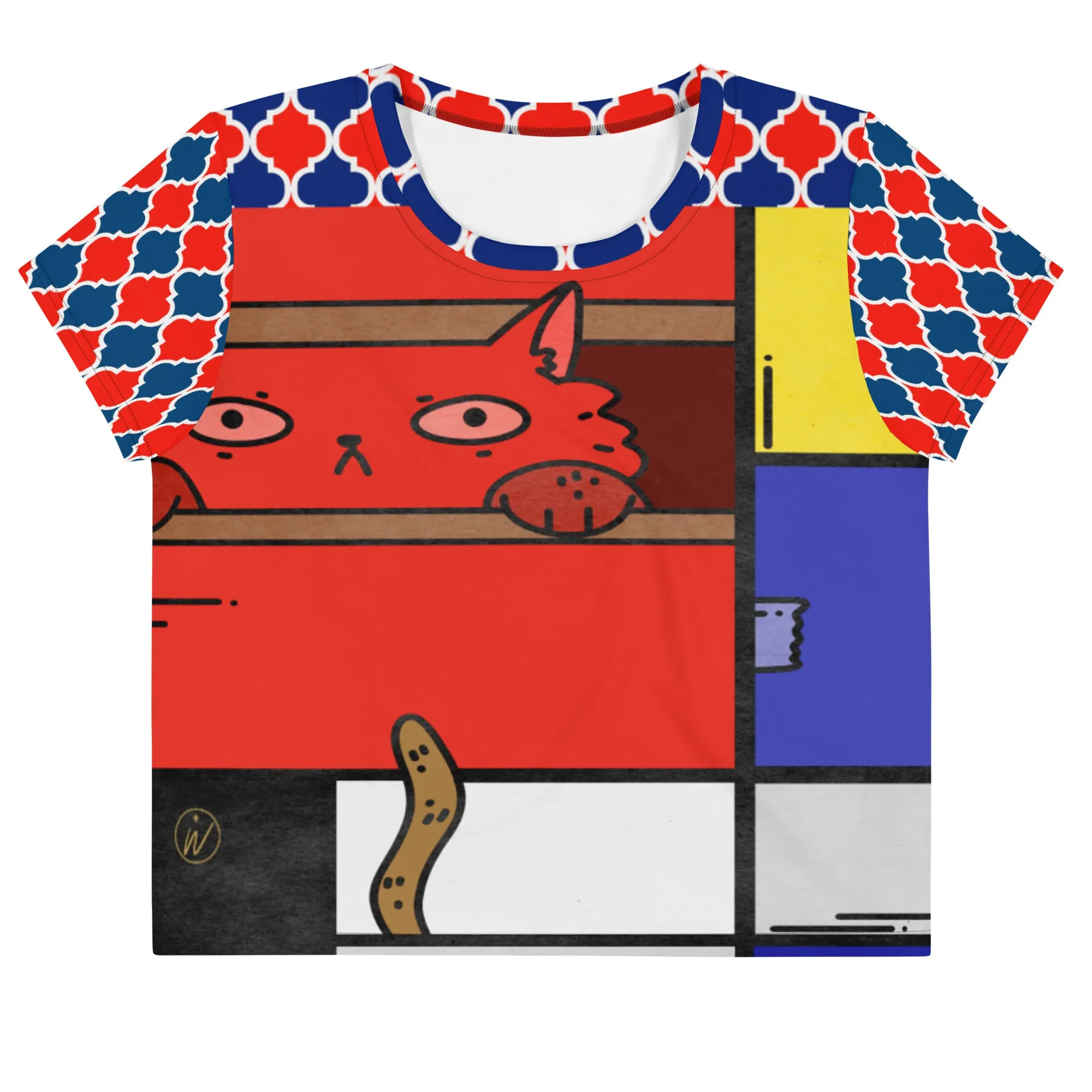Cat in a Box Crop Top