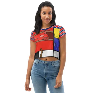 Cat in a Box Crop Top