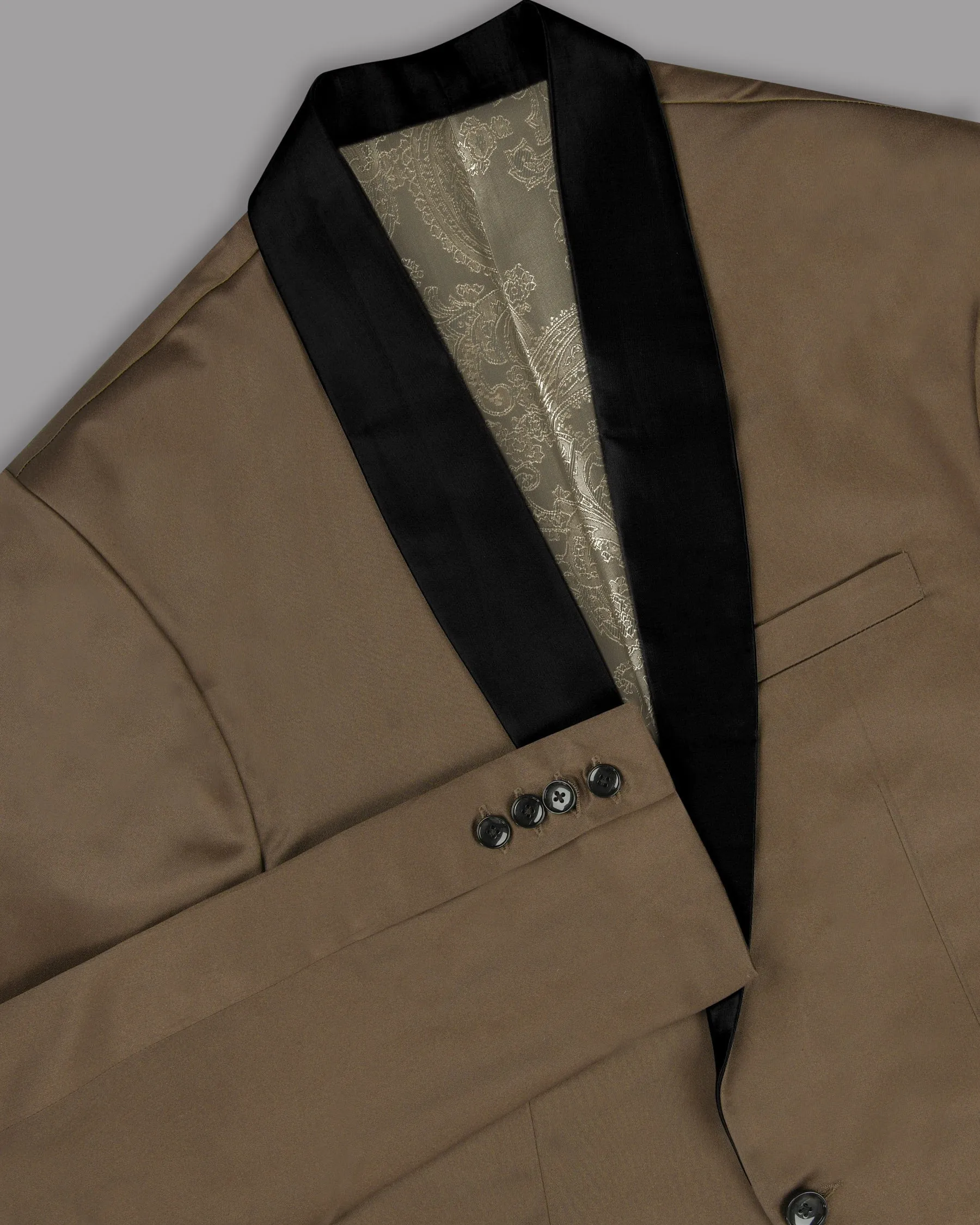 Cedar Brown Tuxedo Blazer