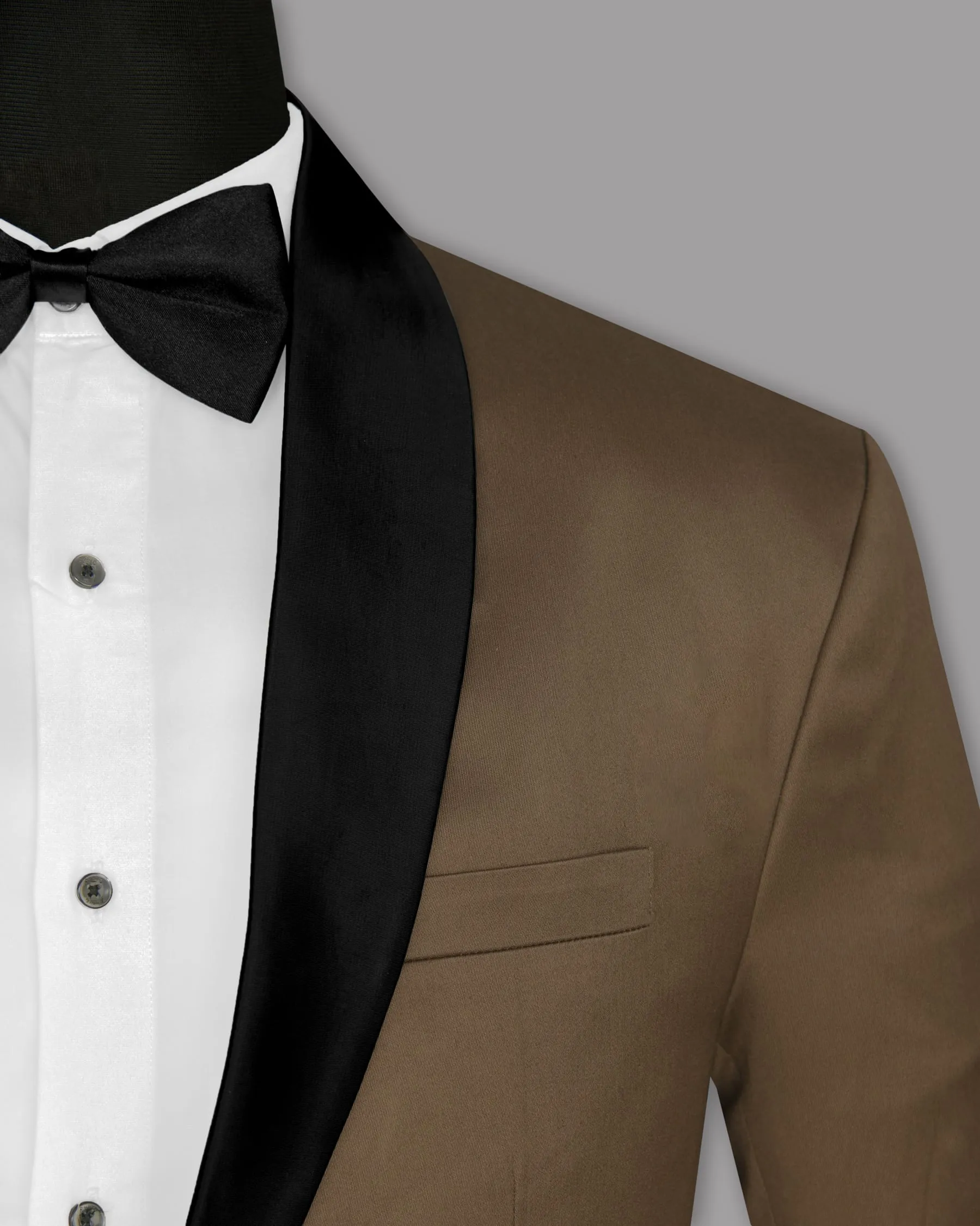 Cedar Brown Tuxedo Blazer
