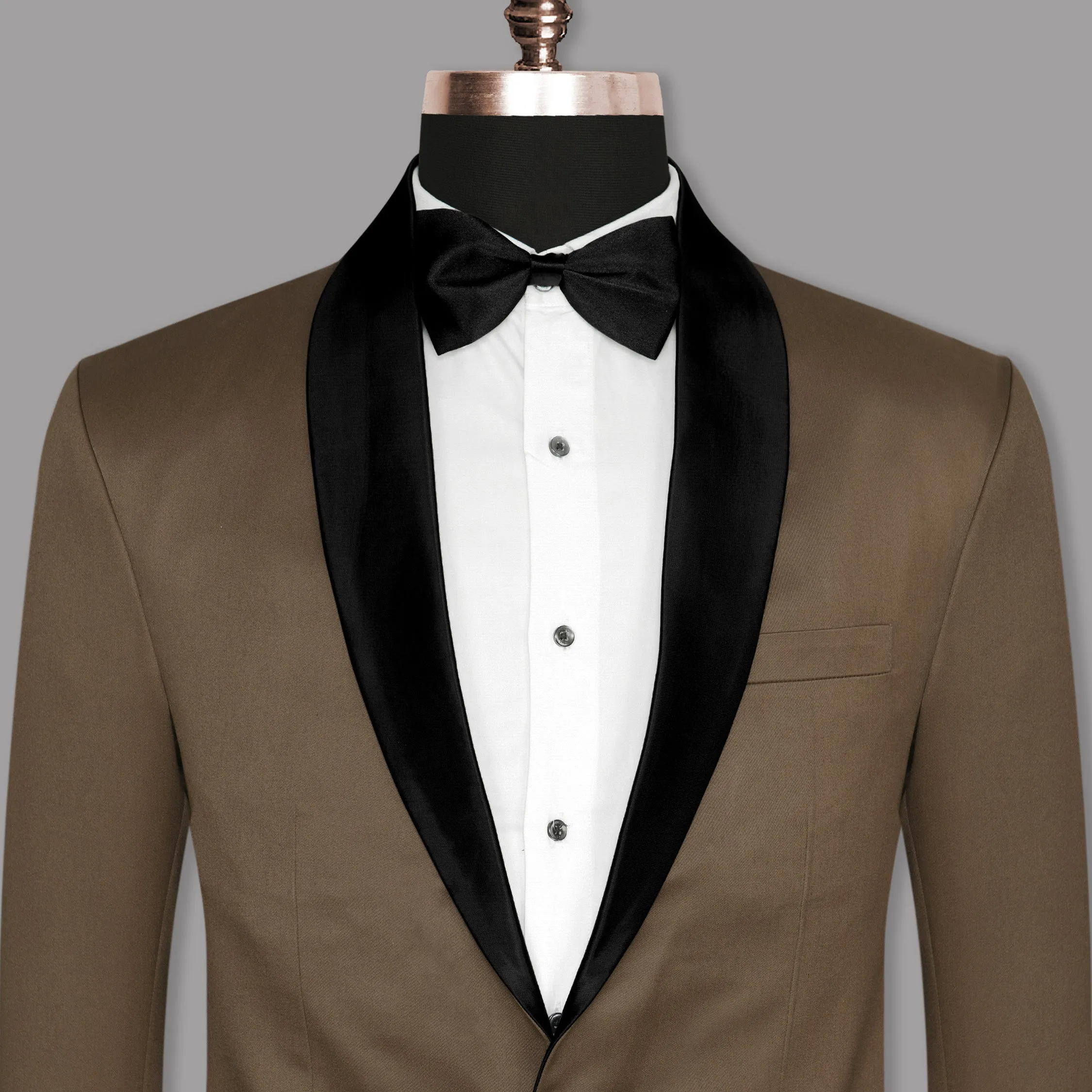 Cedar Brown Tuxedo Blazer