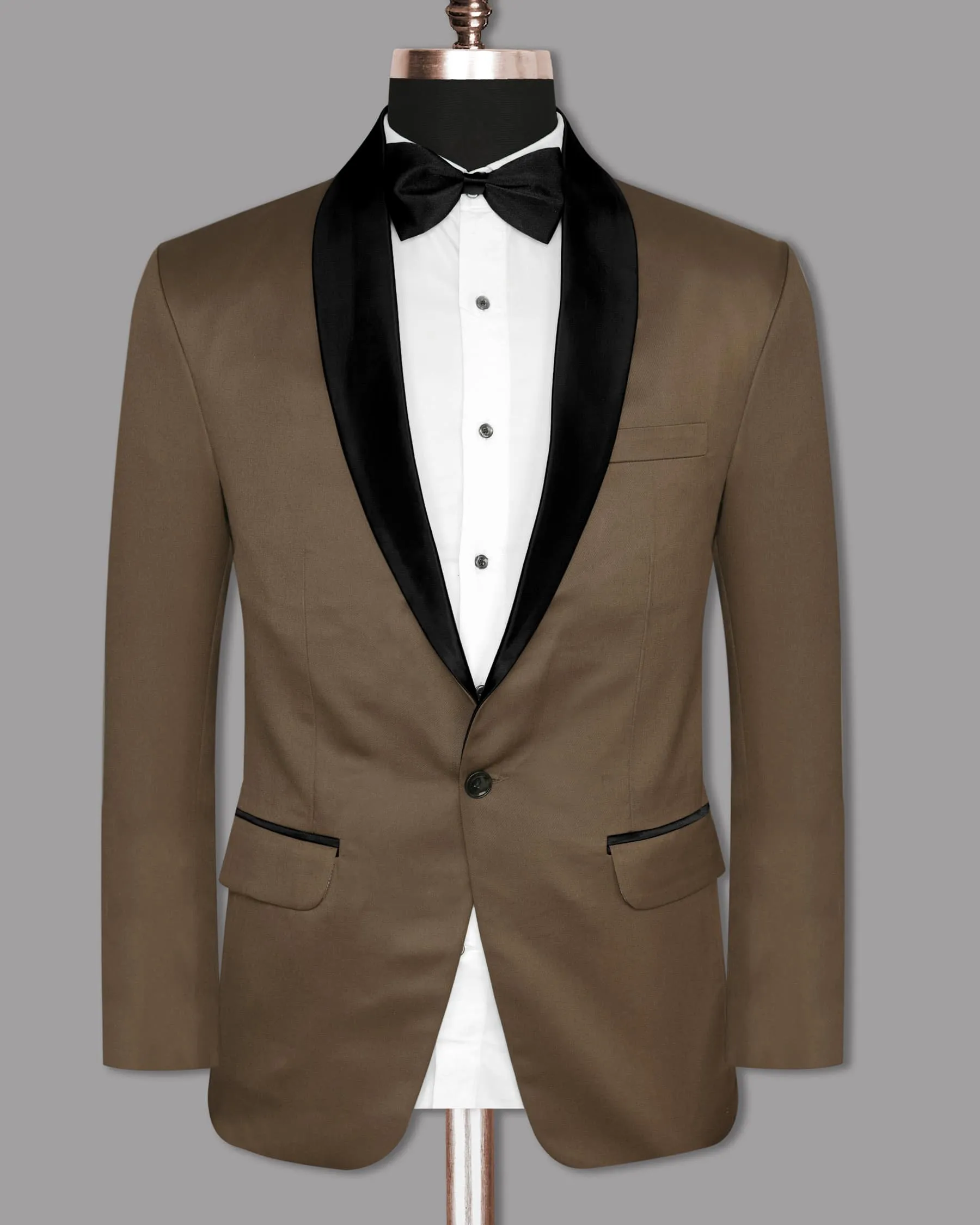 Cedar Brown Tuxedo Blazer