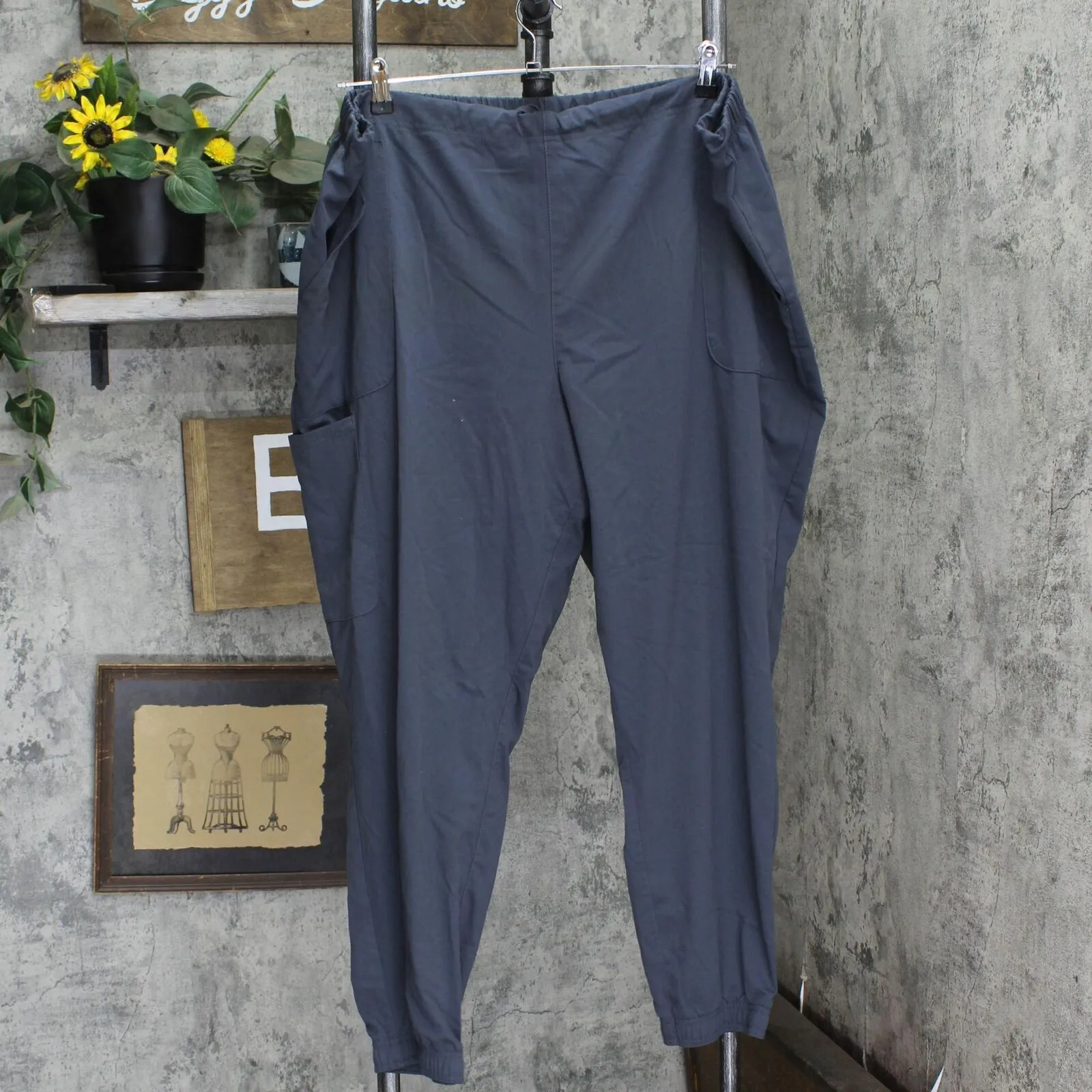 Cherokee Womens Plus Size Closed Bottoms Scrubs Pants 166fbdd43cc15a Gray 3XL