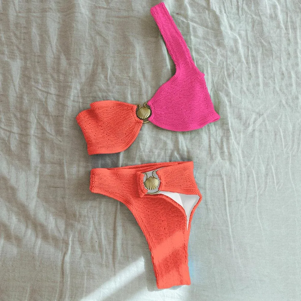 Chic High-Waisted Swimwear Set