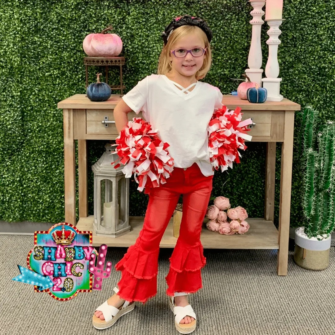 Children's Red Bell Bottoms