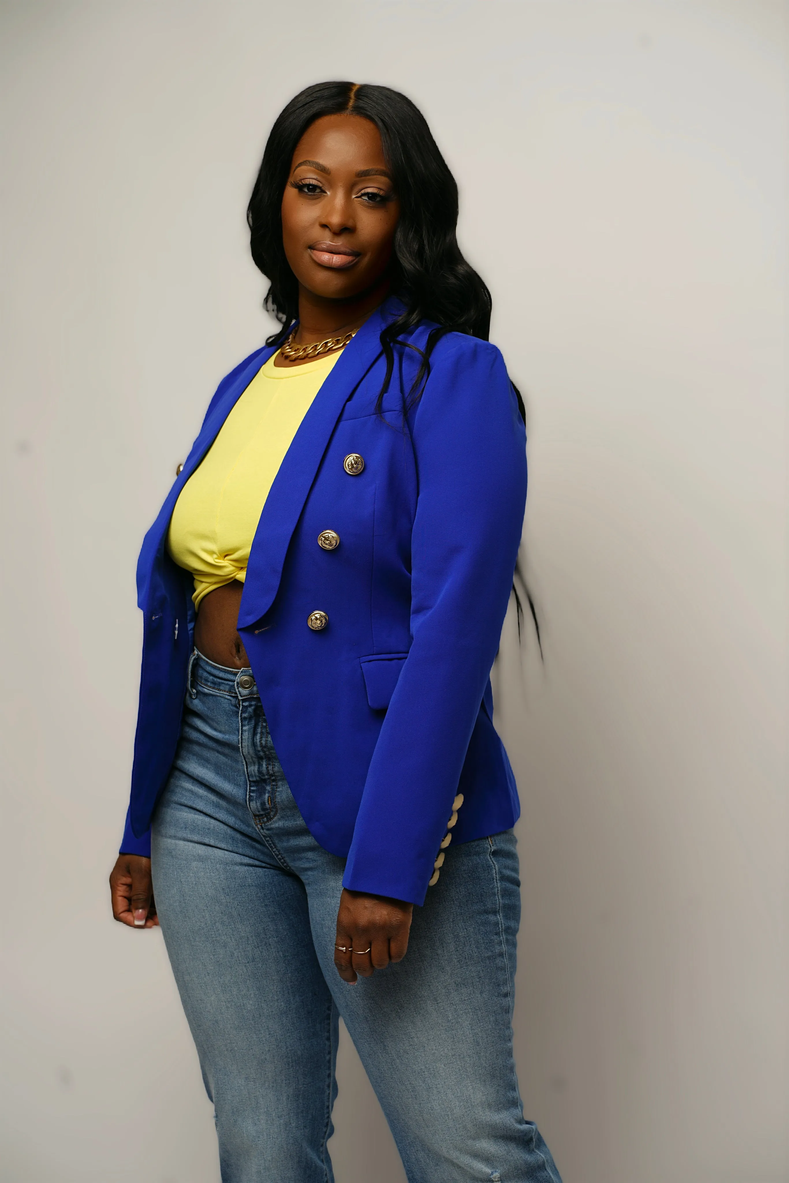 Classic Electric Blue Blazer