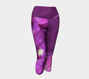 Clematis Picture - Yoga Capris
