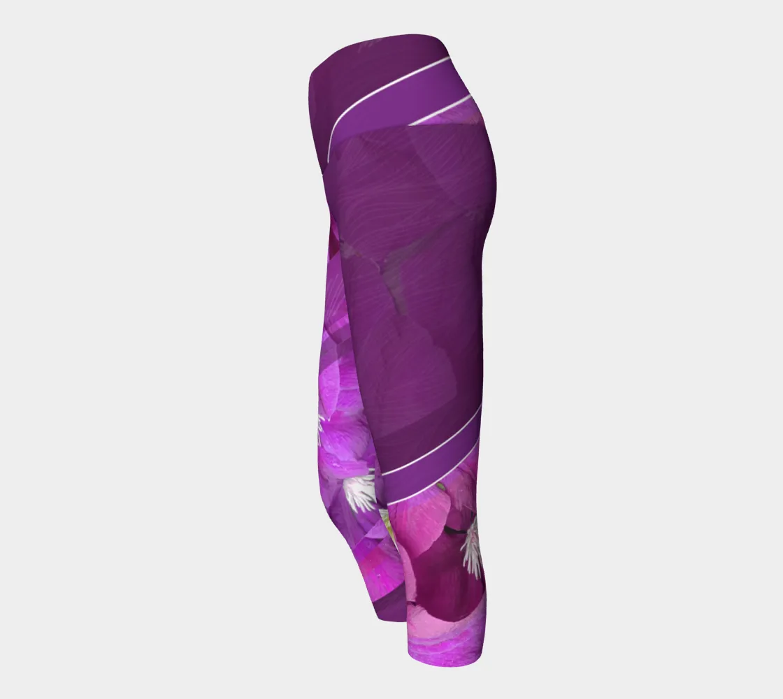 Clematis Picture - Yoga Capris