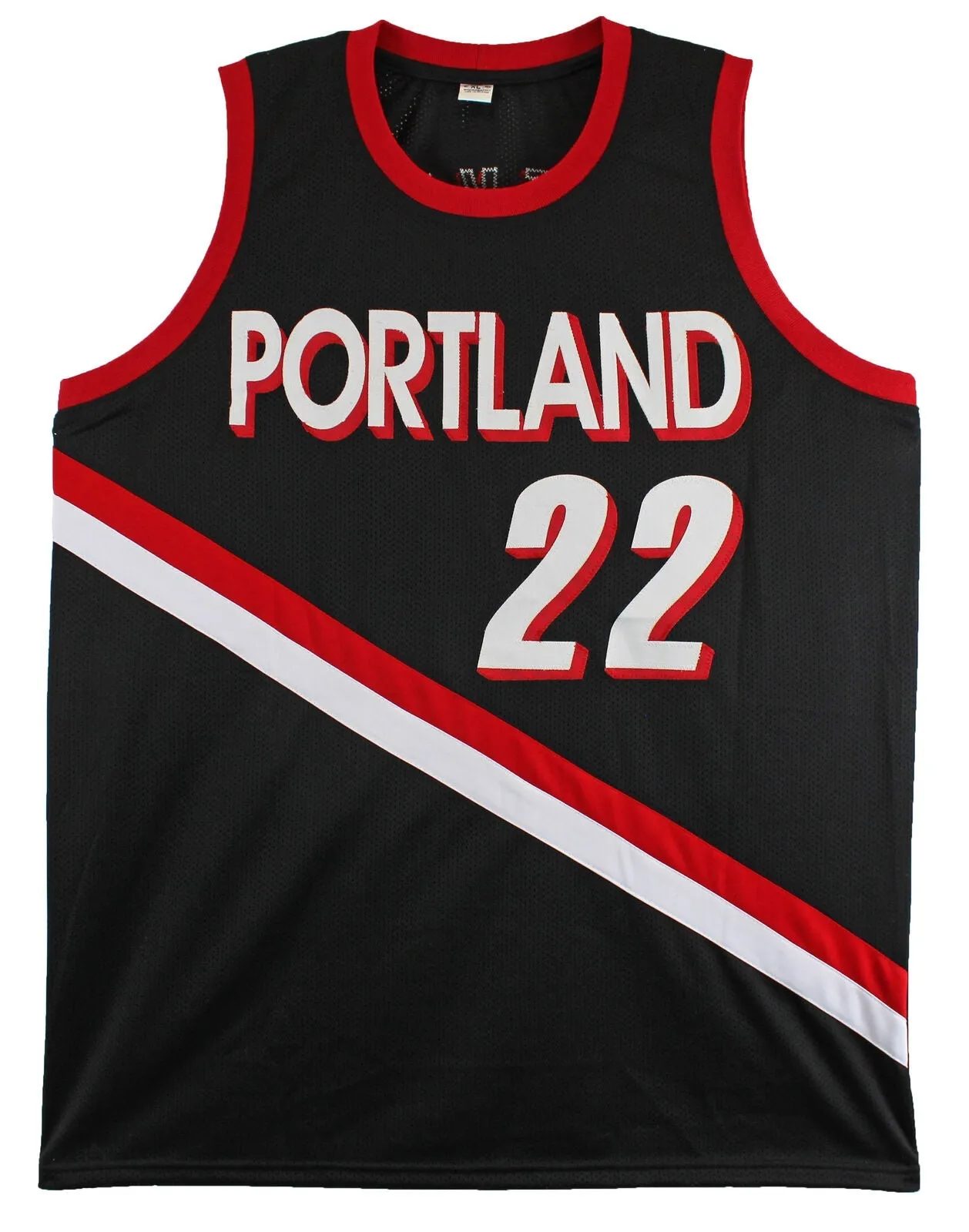 Clyde Drexler Authentic Signed Black Pro Style Jersey Autographed JSA Witnessed