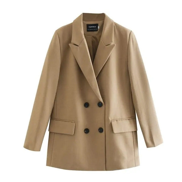 Coat Solid Color Formal Blazer