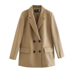 Coat Solid Color Formal Blazer