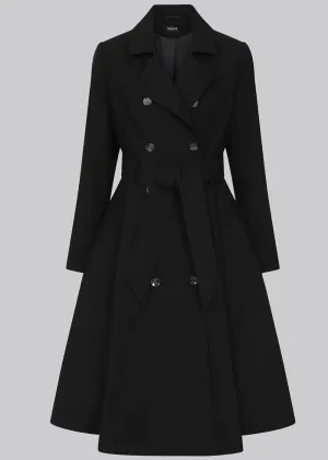 Collectif Korrina 50's Trenchcoat Black