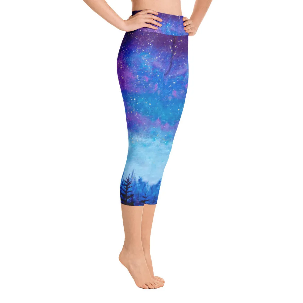 Colorado Starry Night - Yoga Capri Leggings