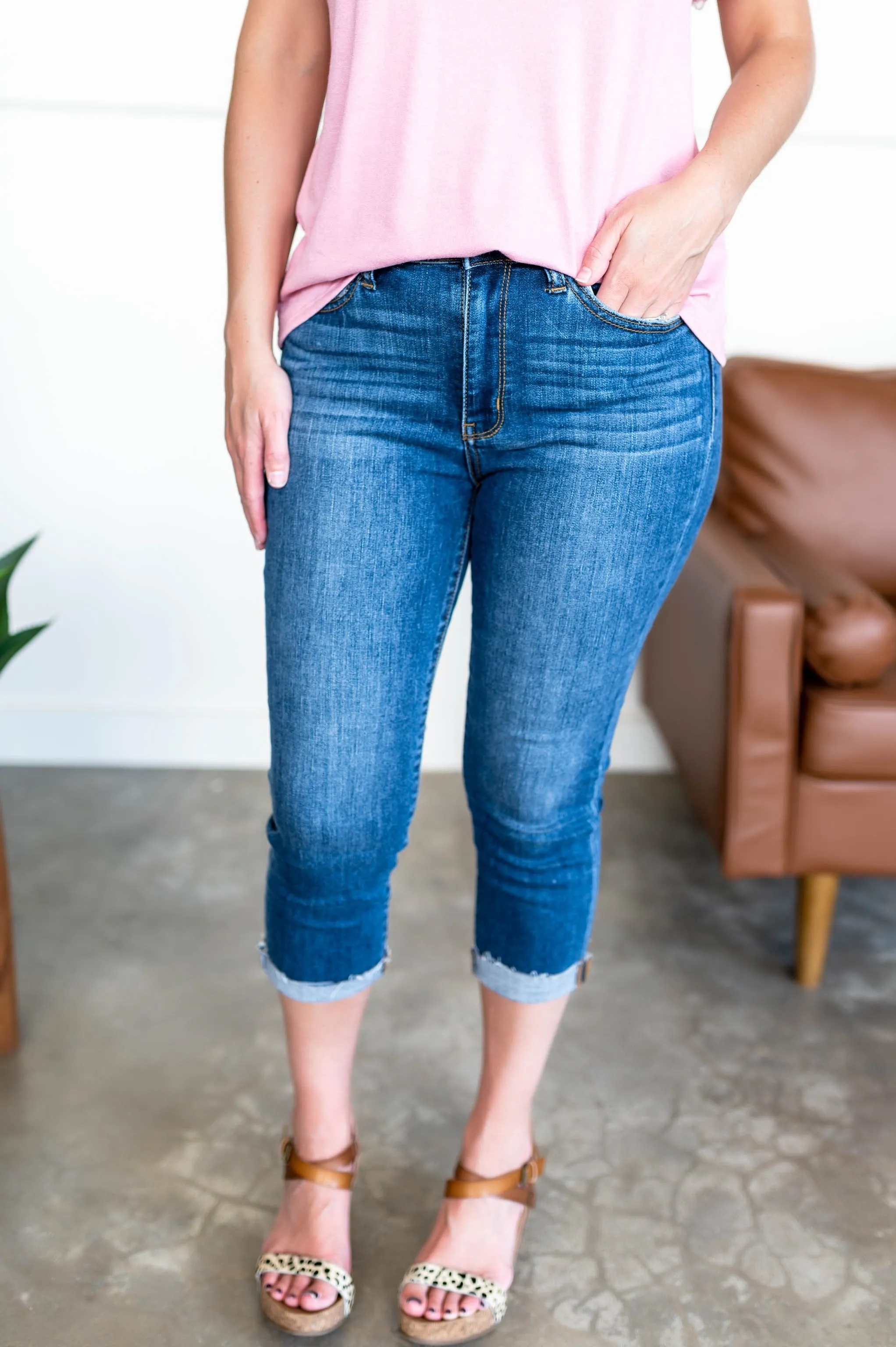 Come Hell Or High Water Judy Blue Capris