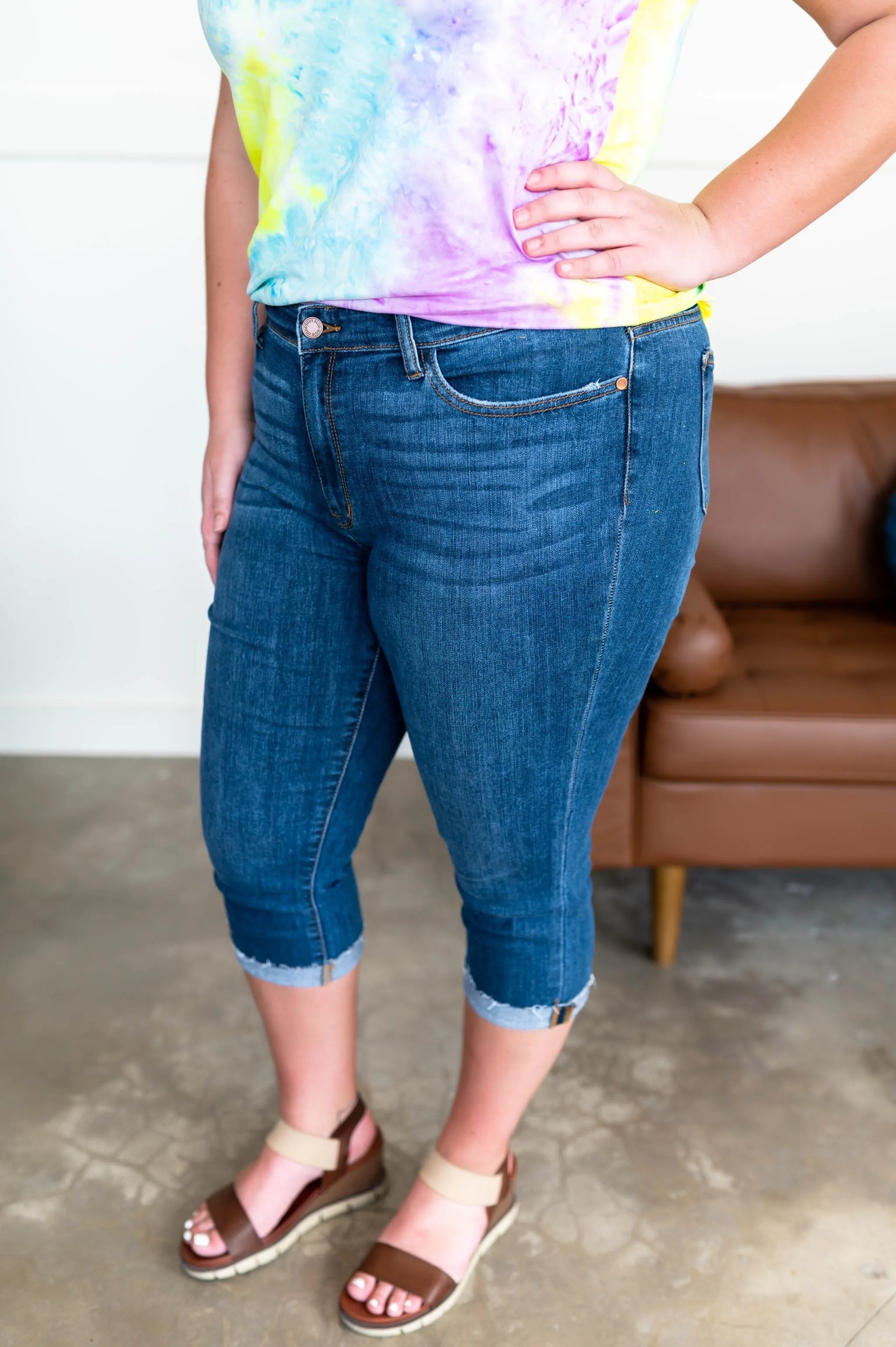 Come Hell Or High Water Judy Blue Capris