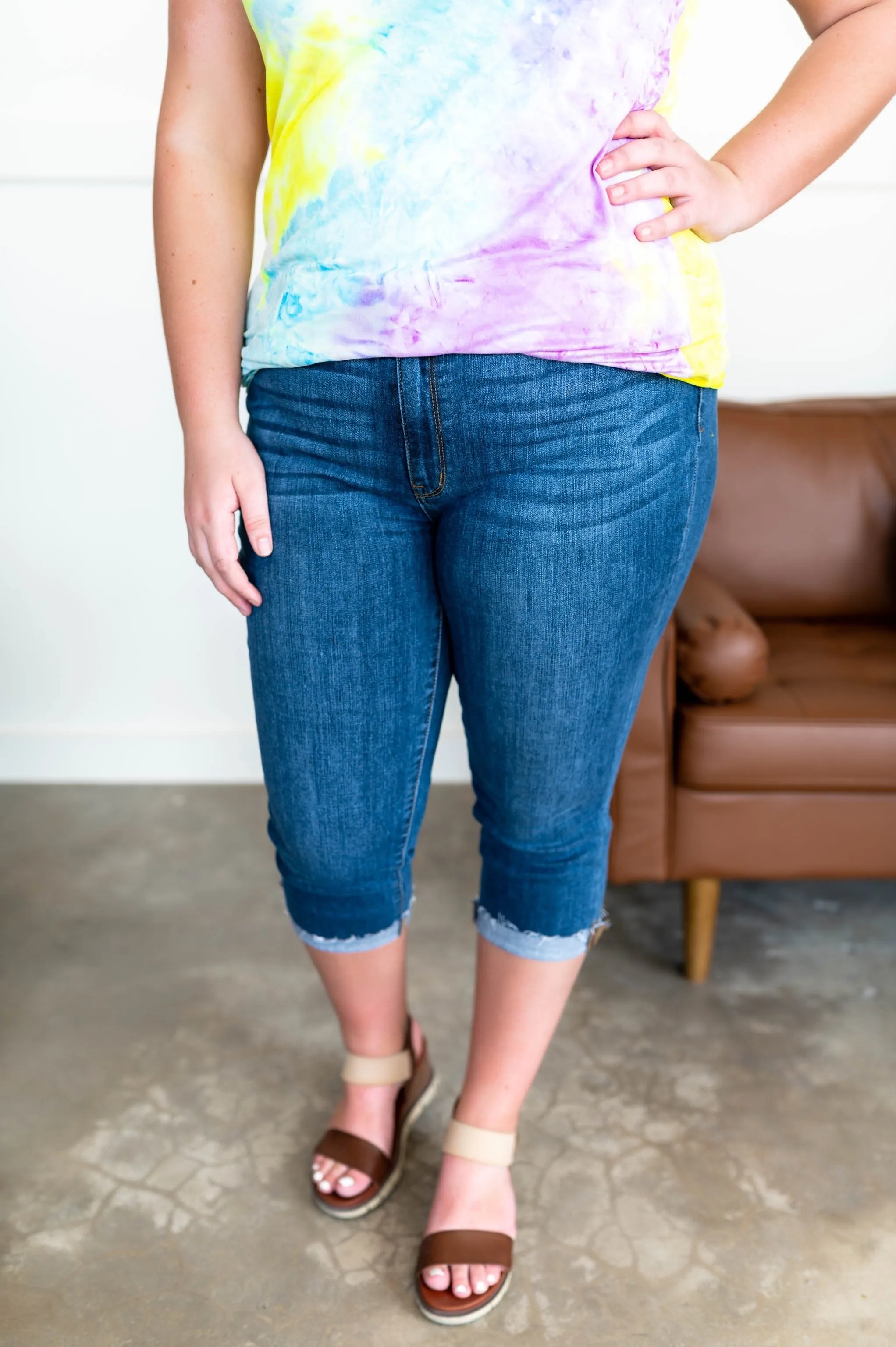 Come Hell Or High Water Judy Blue Capris