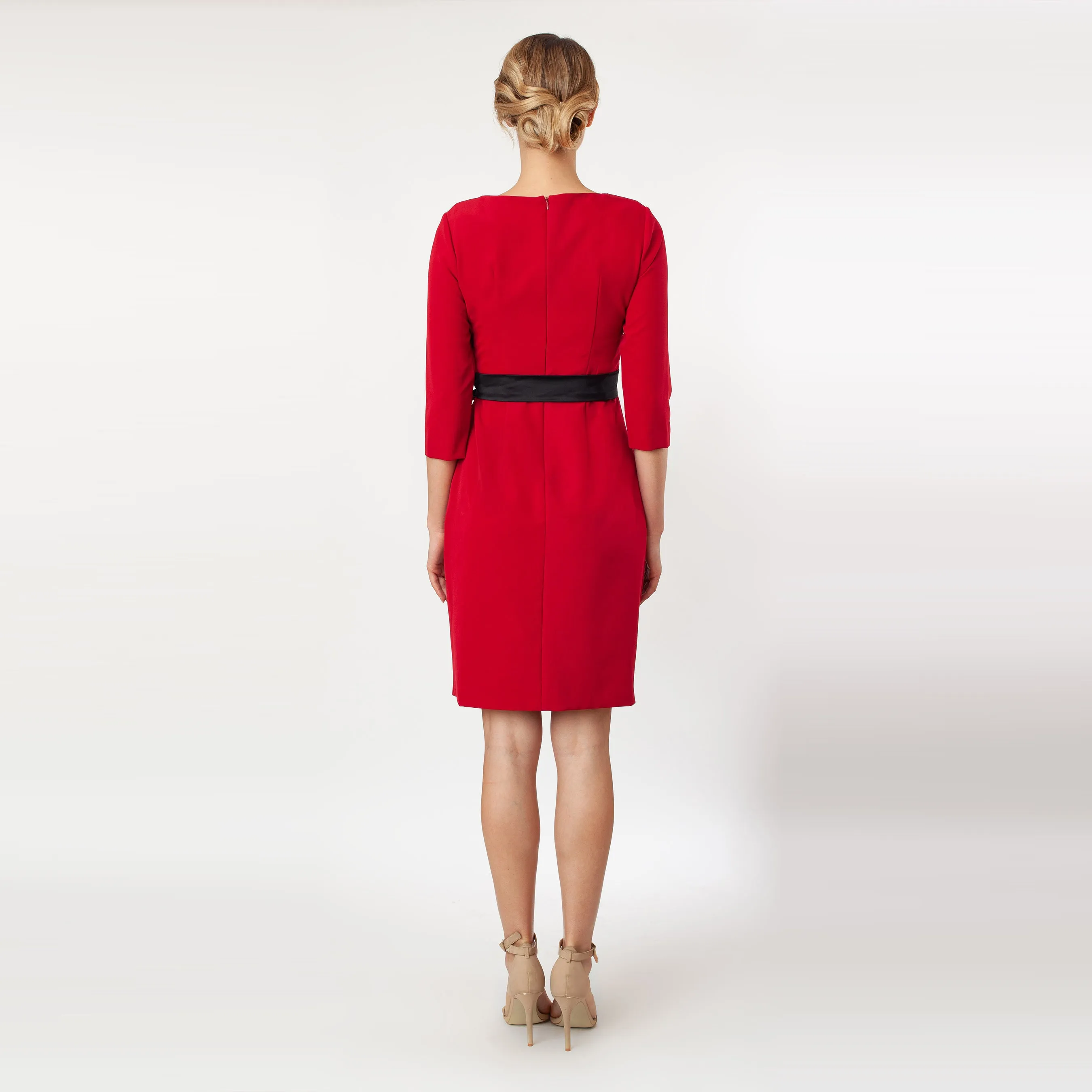 Contrast Side Tie Sheath