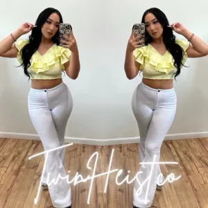 Cop Me Pants White