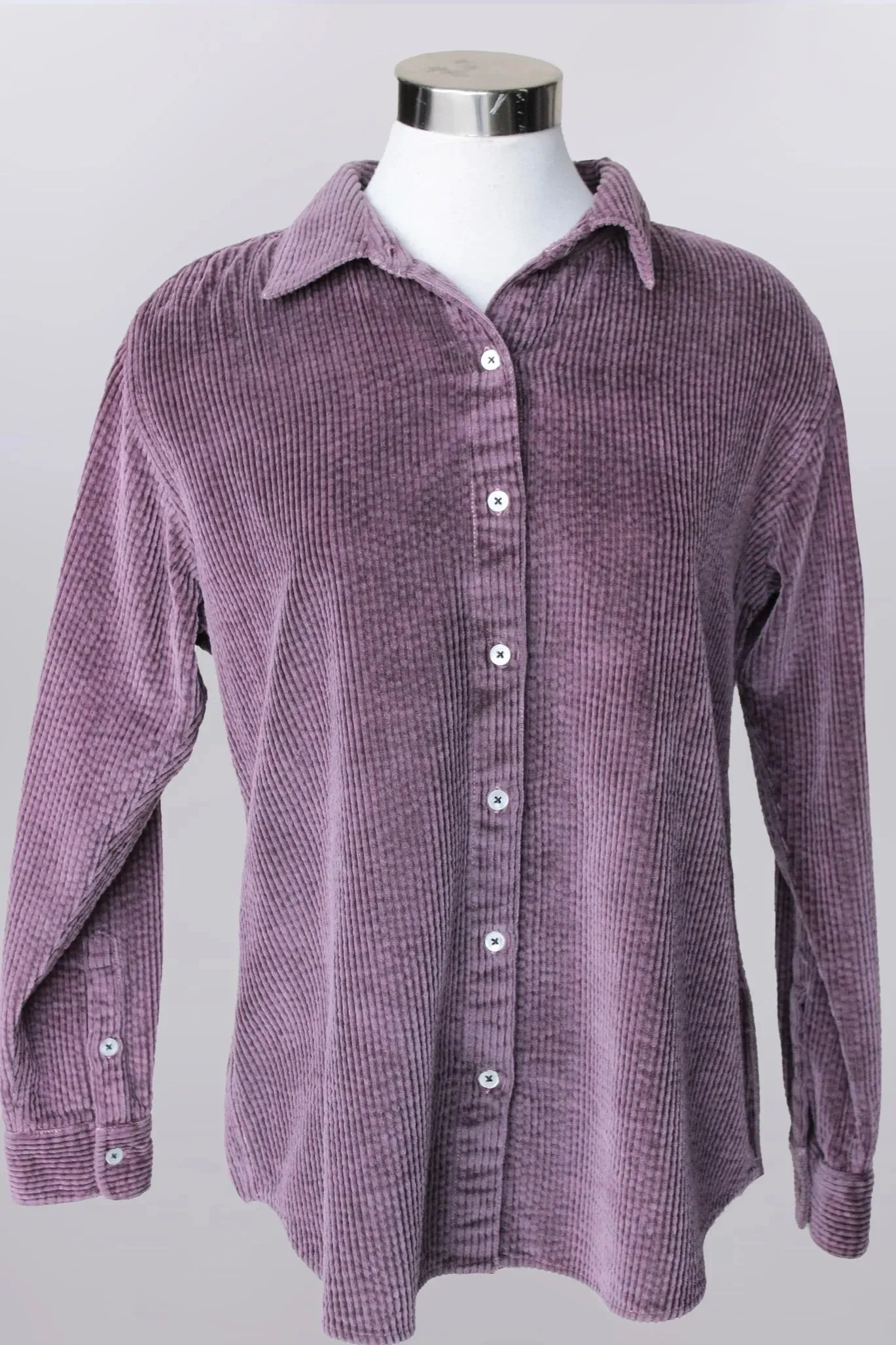 Cord Shacket - Burgundy FINAL SALE