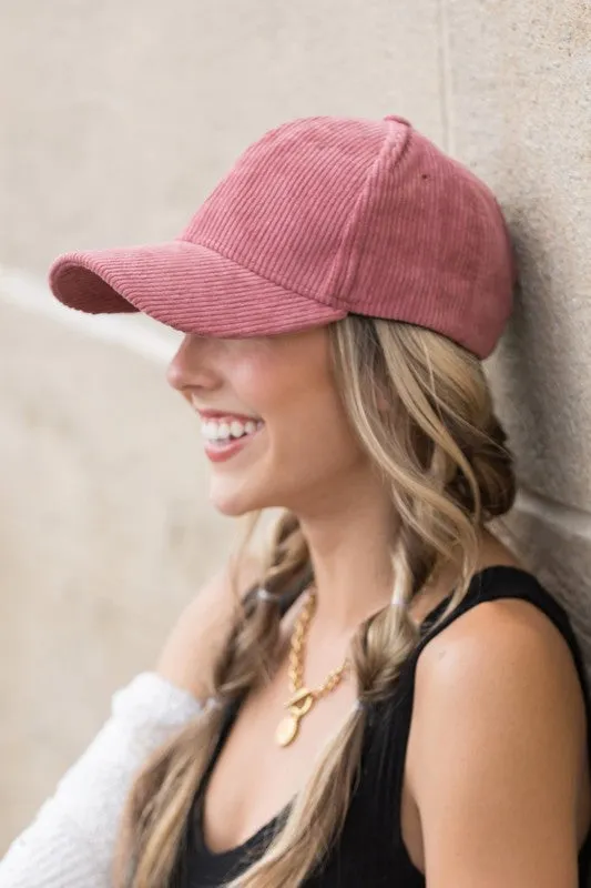 Corduroy Boyfriend Ball Cap (5 Colors)