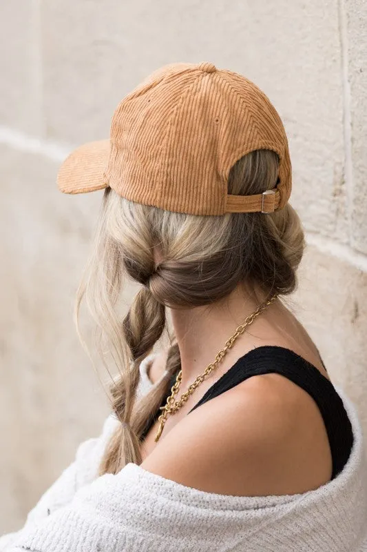 Corduroy Boyfriend Ball Cap (5 Colors)