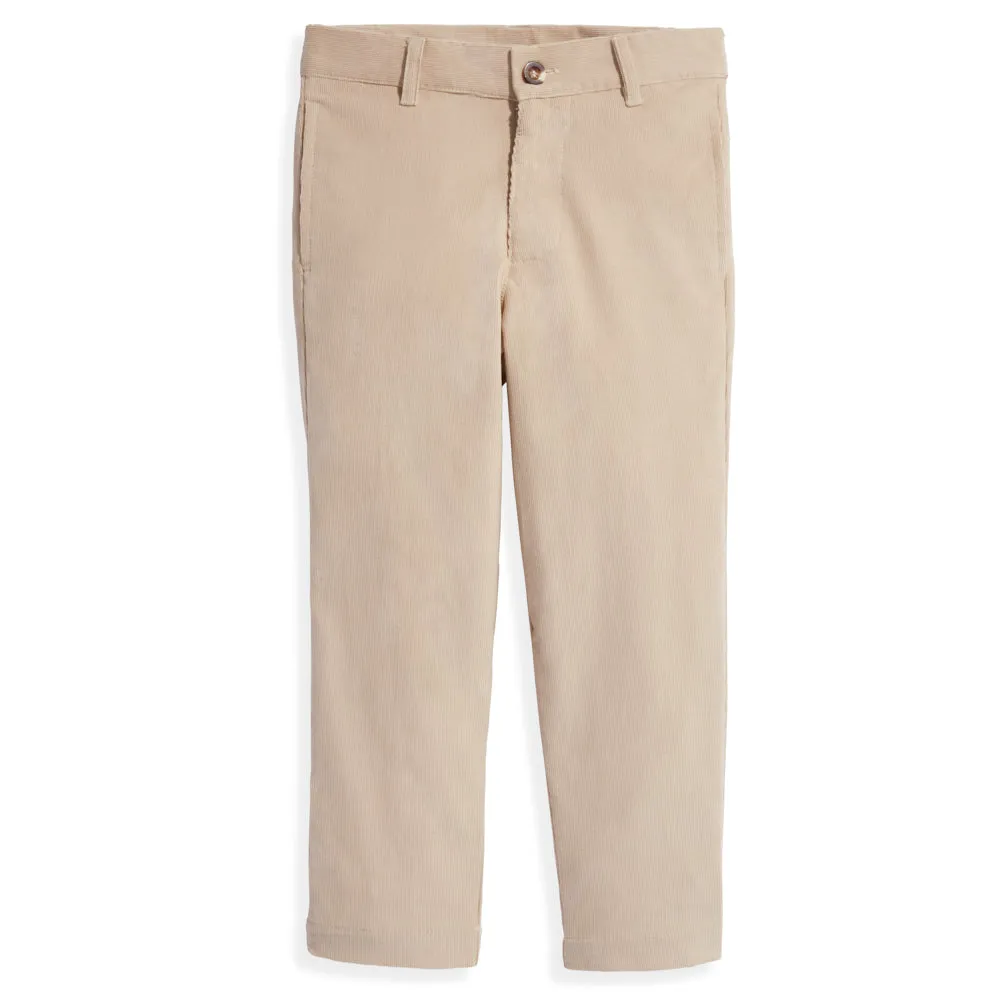 Corduroy Boy's Slim Pant -- Oyster Cord