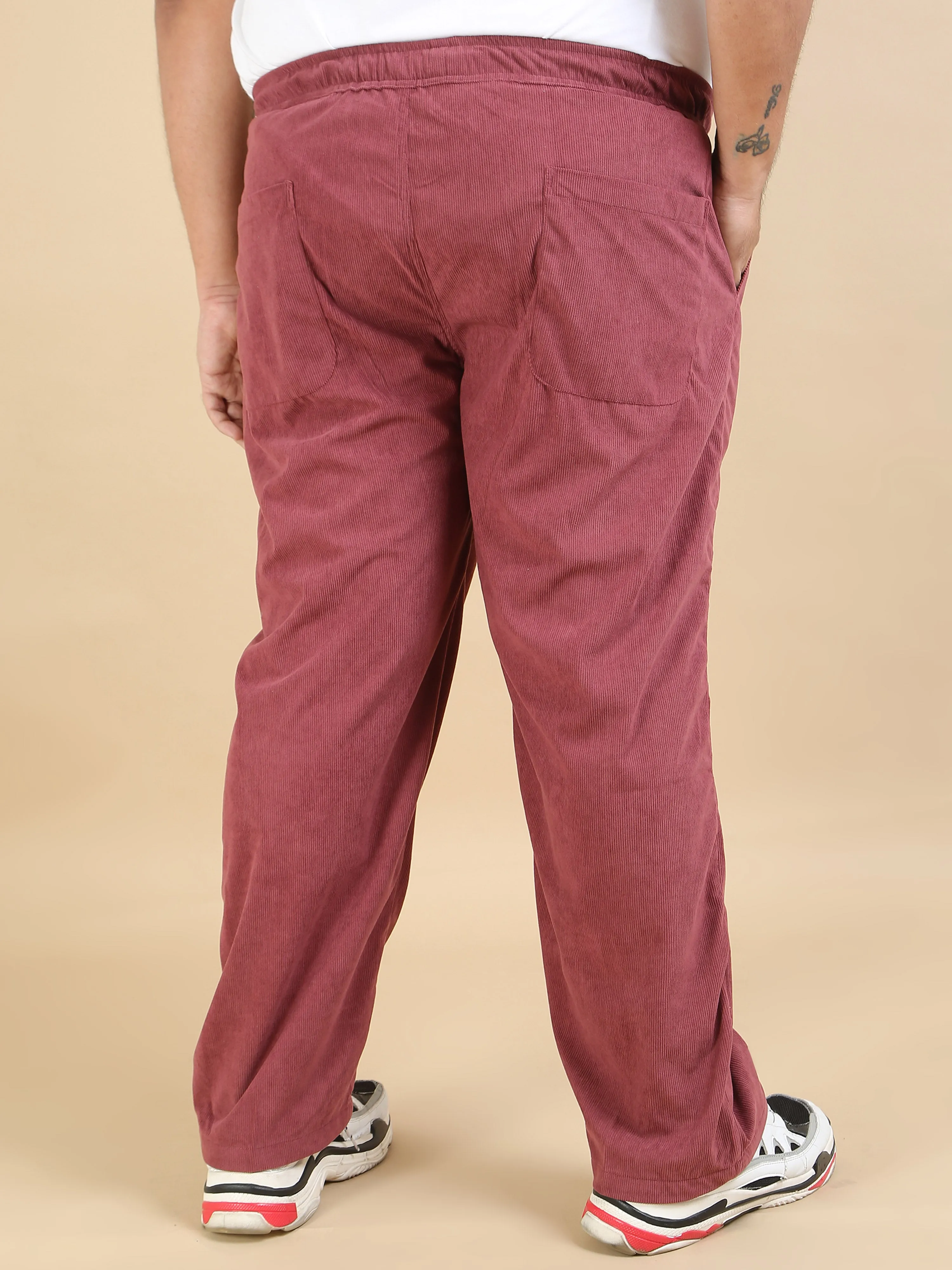Corduroy Copper Rust Plus size Trouser