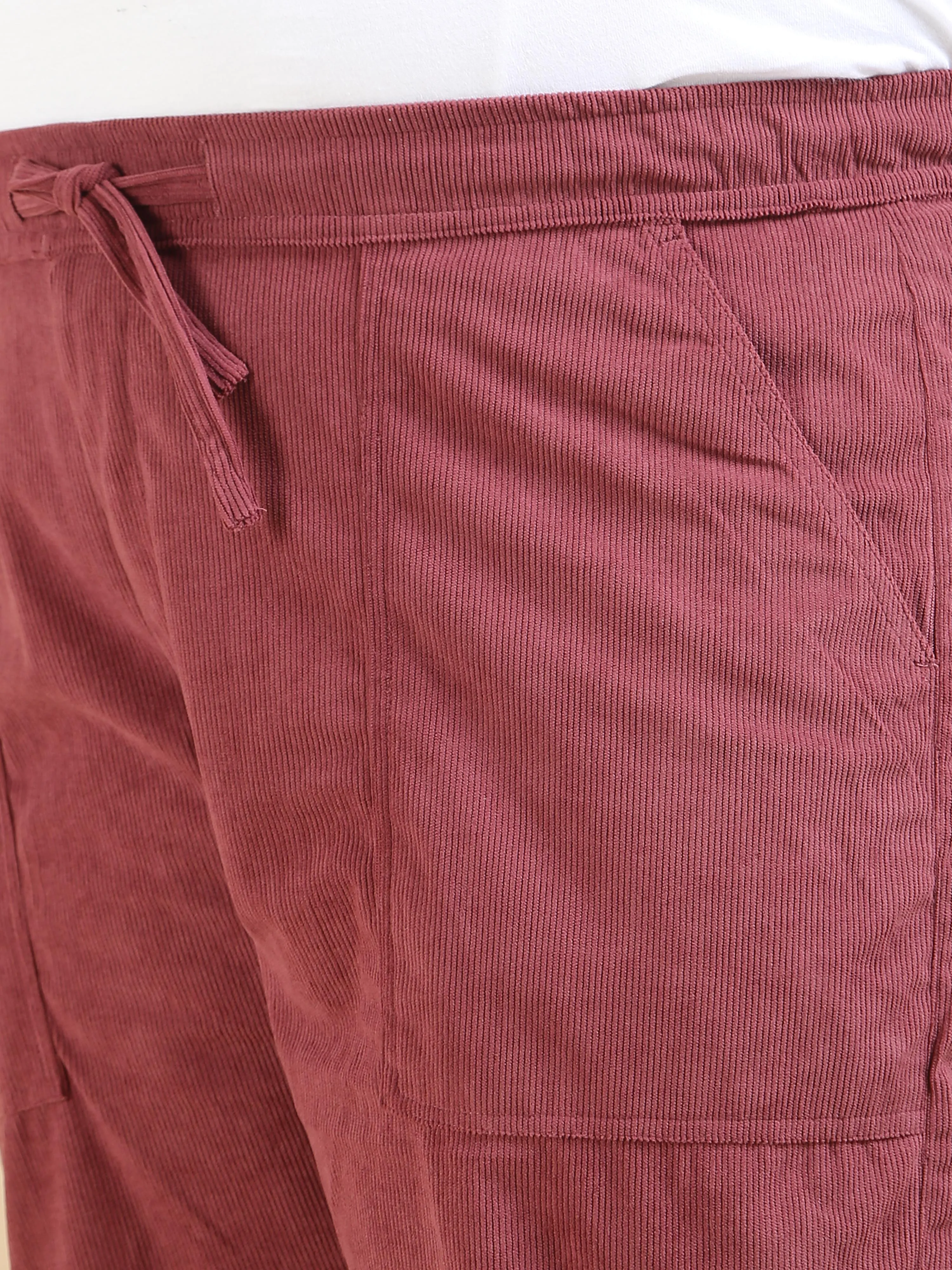 Corduroy Copper Rust Plus size Trouser