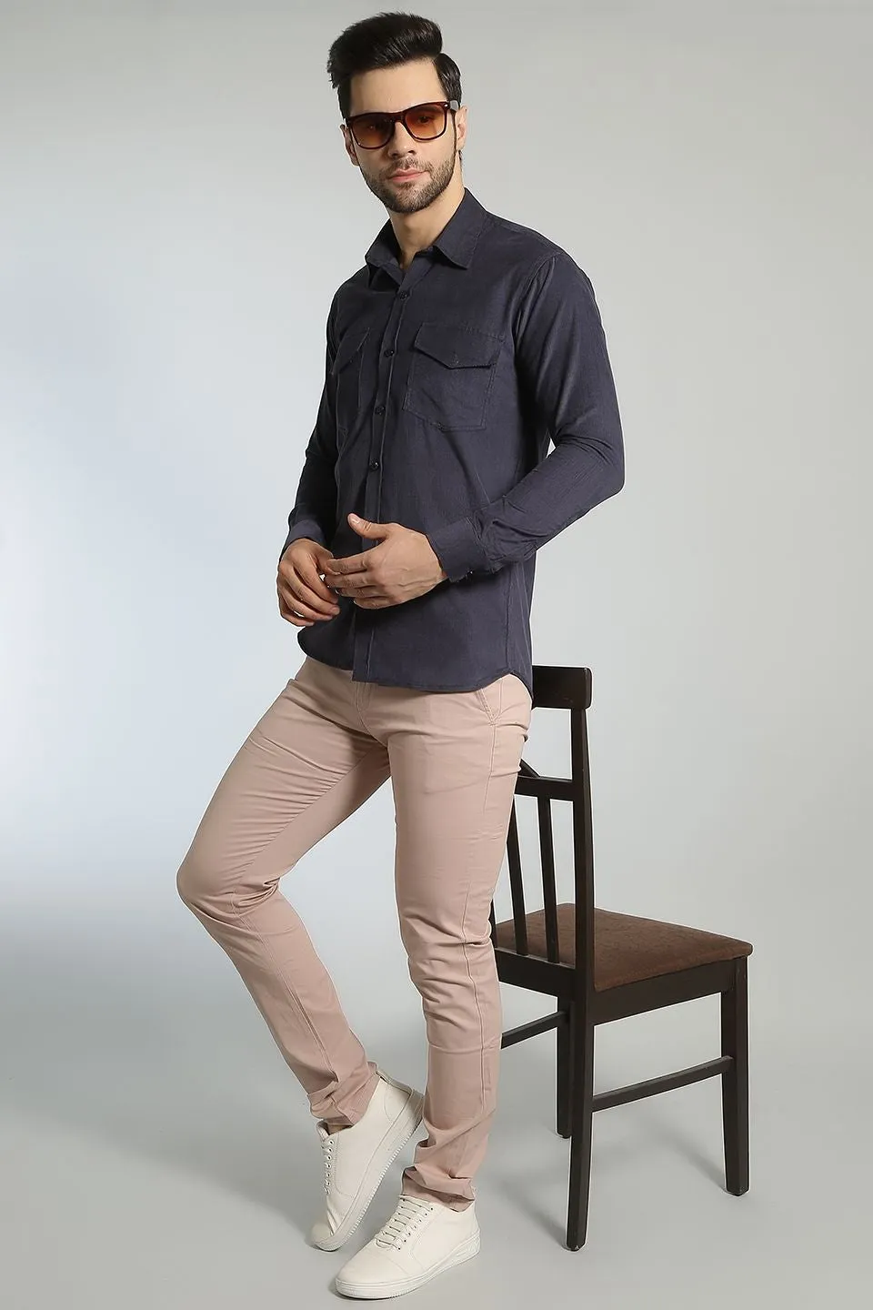 Corduroy Cotton Blue 1 Shirt